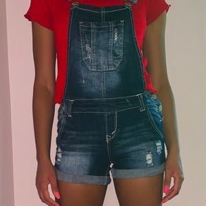 WALLFLOWER overall shorts